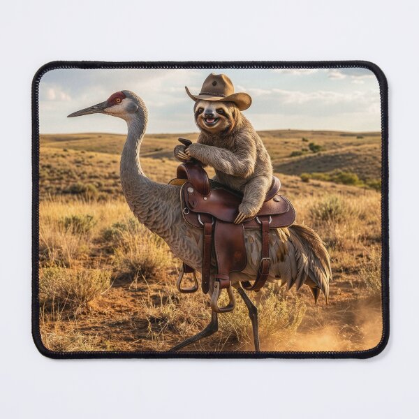 Item preview, Sassy Sloth Rides a Crane designed and sold by Tridentulus.