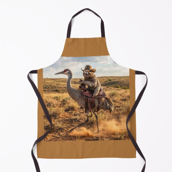 Item preview, Sassy Sloth Rides a Crane designed and sold by Tridentulus.
