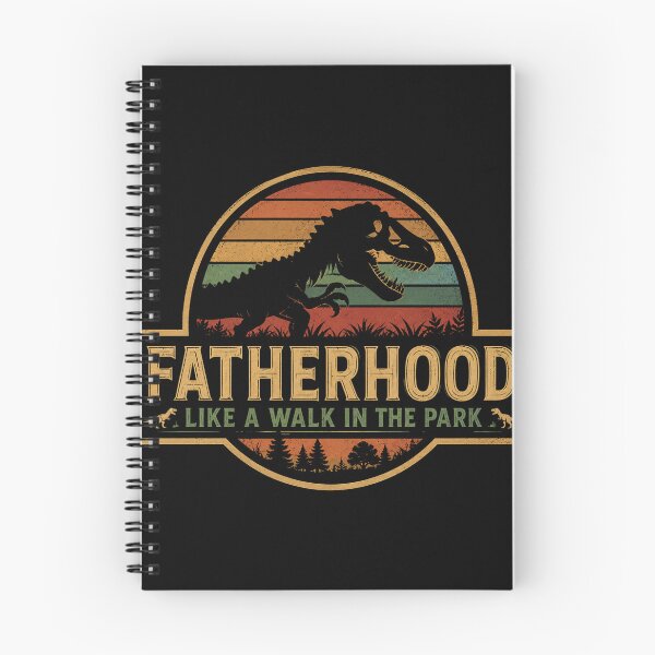 Item preview, Fatherhood Like A Walk In The Park Retro Vintage T-Rex Dinosaur designed and sold by PatternFly.
