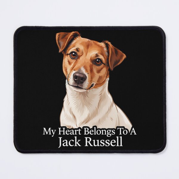 Item preview, Jack Russell Dog Owner My Heart Belongs To A Jack Russell Art Design Owner Gift designed and sold by fantasticdesign.