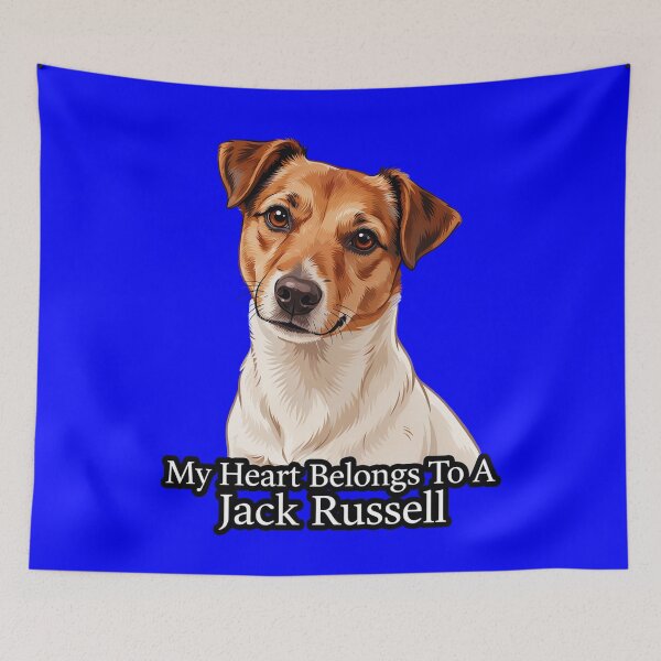 Item preview, Jack Russell Dog Owner My Heart Belongs To A Jack Russell Art Design Owner Gift designed and sold by fantasticdesign.