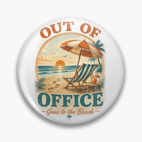 Item preview, Out of Office Gone to the Beach Retro Summer Vacation Sunset Aesthetic Design designed and sold by MartBook.