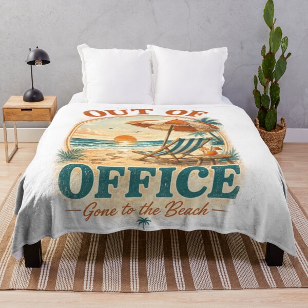 Item preview, Out of Office Gone to the Beach Retro Summer Vacation Sunset Aesthetic Design designed and sold by MartBook.