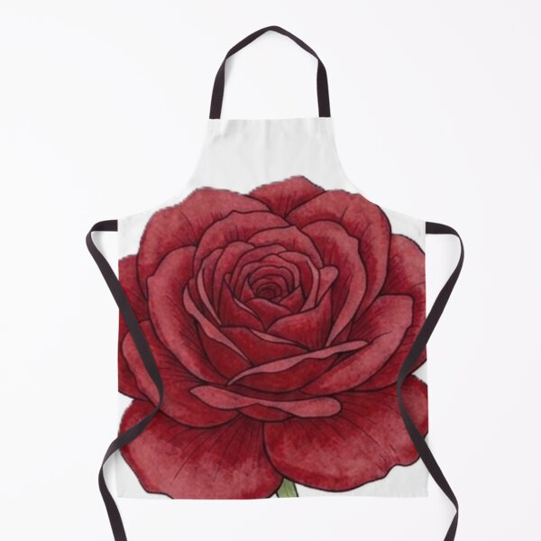 Item preview, Red Rose Botanical Illustration – Elegant Romantic Floral Line Art designed and sold by Zaitmiprints.
