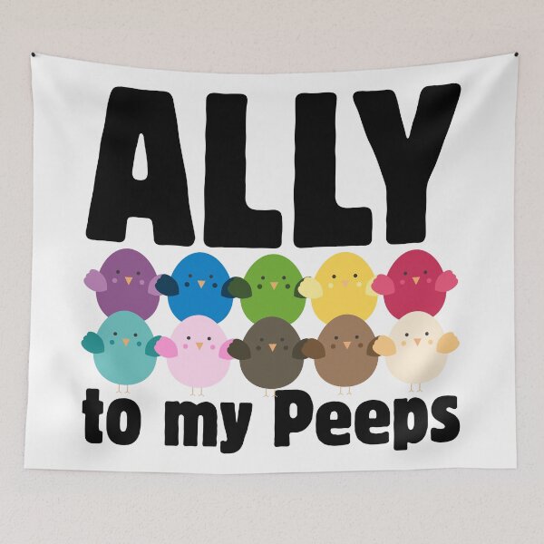 Item preview, Ally (Pride, Trans, POC) designed and sold by Catt's Creations.
