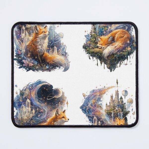 Item preview, Fox Gazing at the Crescent Moon designed and sold by AstralAG.