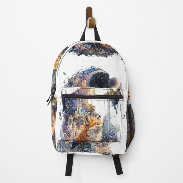 Item preview, Fox Gazing at the Crescent Moon designed and sold by AstralAG.