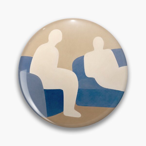 Item preview, Le Canapé Bleu – Minimal Figurative Wall Art Illustration designed and sold by CARRAANN.