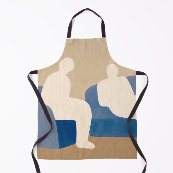 Aperçu de l'œuvre Le Canapé Bleu – Illustration d’art mural figuratif minimal créée et vendue par CARRAANN.