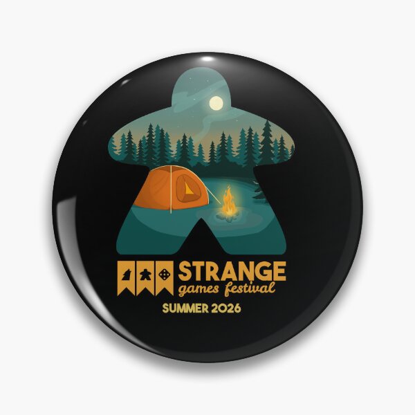 Item preview, Strange Games Festival Meeple (dark) designed and sold by StrangeGamesF.