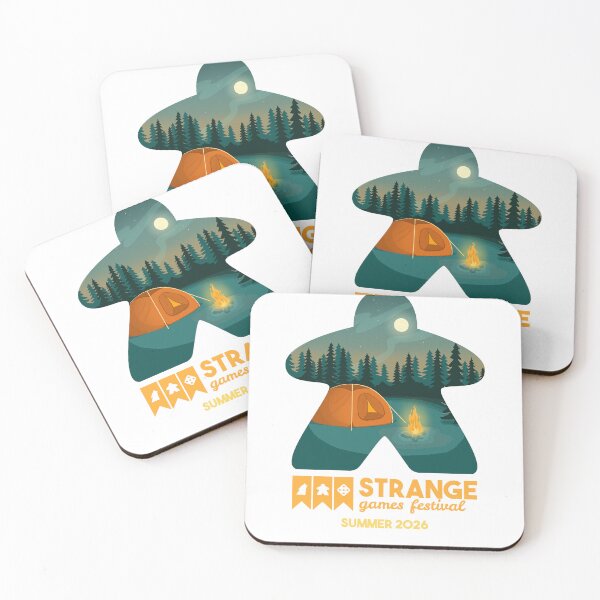 Item preview, Strange Games Festival Meeple (dark) designed and sold by StrangeGamesF.