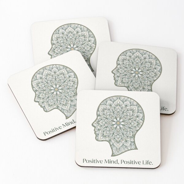 Item preview, Positive Mind Positive Life Shirt – Botanical Mandala Head Meditation Tee designed and sold by DmaarGroup.