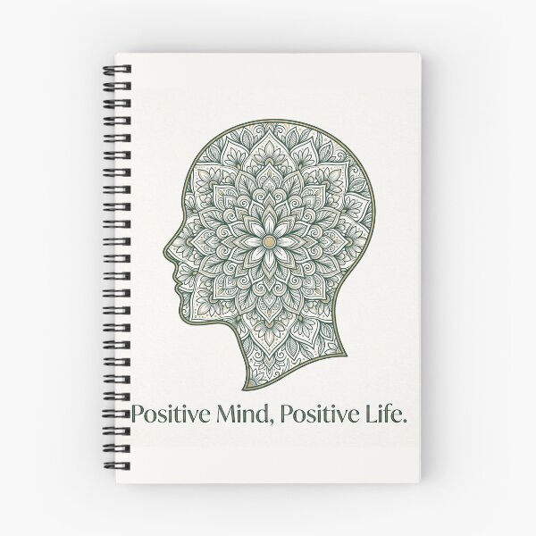 Item preview, Positive Mind Positive Life Shirt – Botanical Mandala Head Meditation Tee designed and sold by DmaarGroup.