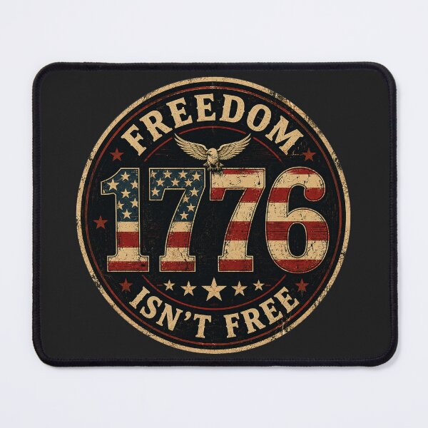 Item preview, Freedom Isn't Free 1776 - Vintage American Flag Patriotic Sticker designed and sold by Collins Design.