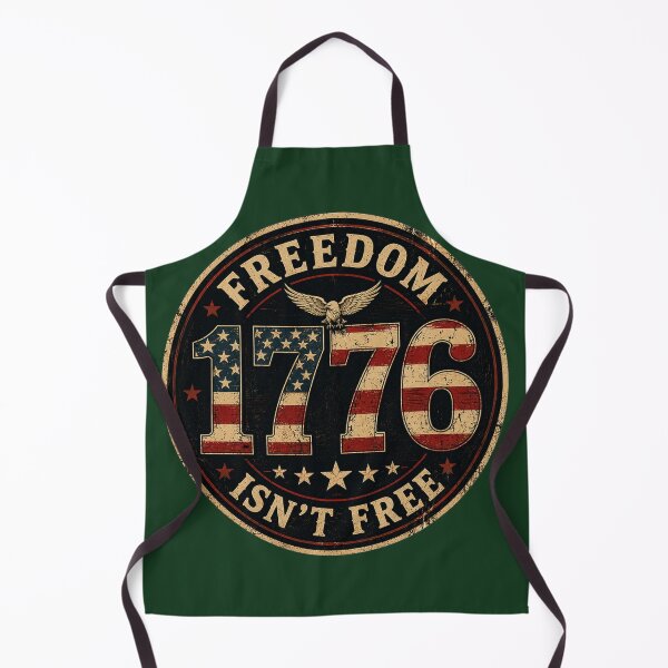 Artikelvorschau, Freedom Isn't Free 1776 – Vintage American Flag Patriotic Sticker entworfen und verkauft von Collins Design.