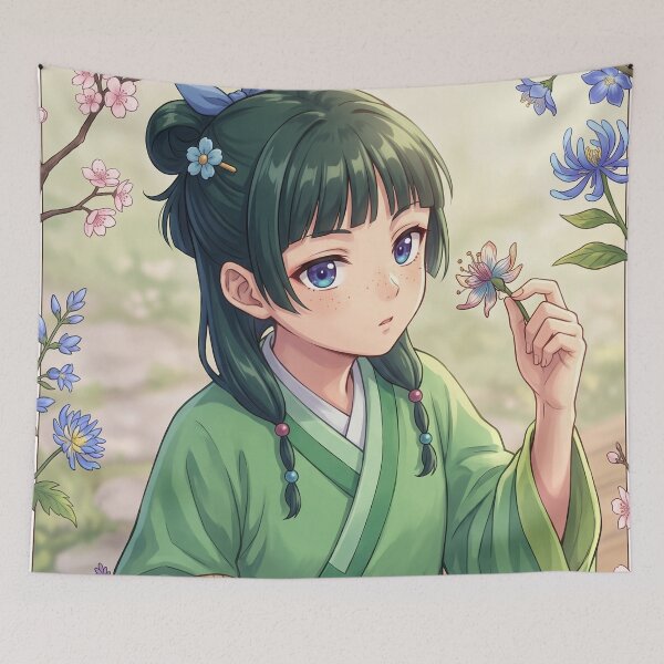 Item preview, Apothecary Girl // Anime Illustration - Botanical Garden Chinese Anime Fantasy Art designed and sold by Astraphyllia.