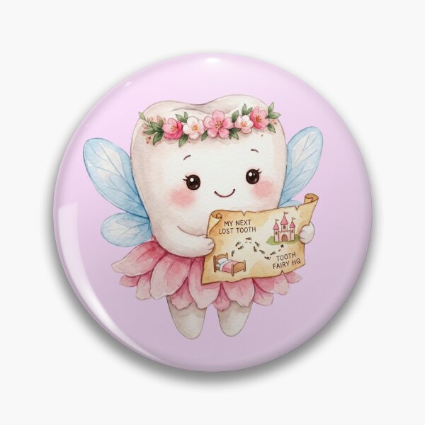 Item preview, Cute Tooth Fairy Holding a Treasure Map | Watercolor Fairy Tooth designed and sold by Mommy-Smile.
