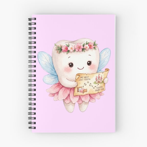 Item preview, Cute Tooth Fairy Holding a Treasure Map | Watercolor Fairy Tooth designed and sold by Mommy-Smile.