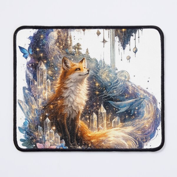 Item preview, Mystical Fox Among Crystal Dreams designed and sold by AstralAG.