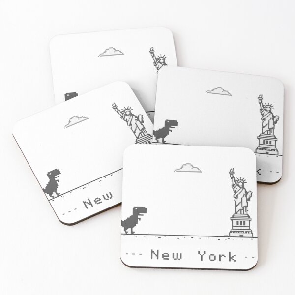 Item preview, Pixel Art Dinosaur Statue of Liberty New York designed and sold by HTBstore.
