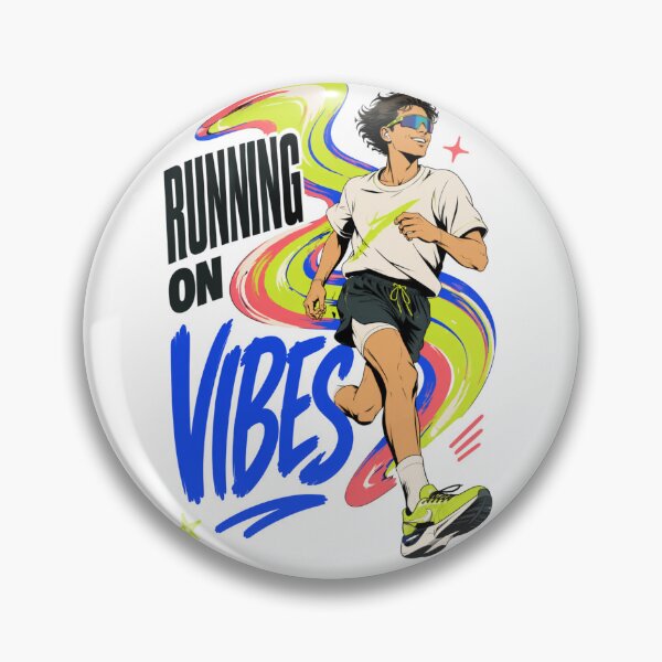 Item preview, Running On Vibes Gen Z Runner Humor designed and sold by Print Loft.