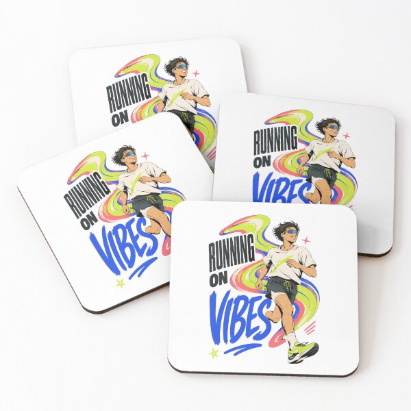 Item preview, Running On Vibes Gen Z Runner Humor designed and sold by Print Loft.