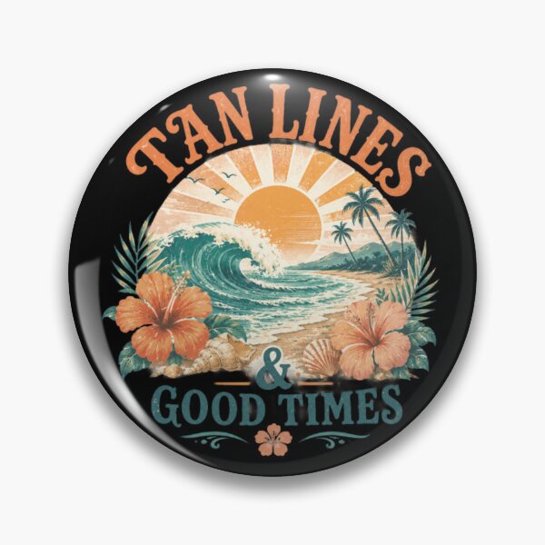 Item preview, Tan Lines & Good Times Retro Beach Aesthetic Summer Vacation Wave Design designed and sold by MartBook.