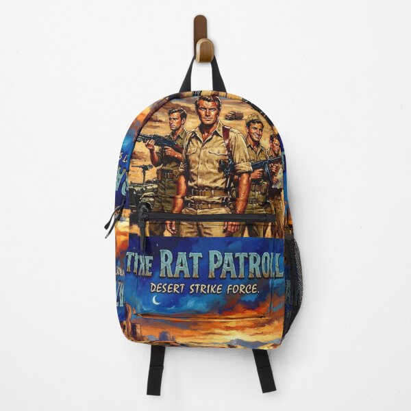 Item preview, The Rat Patrol Retro WWII Military Action Desert Strike Force Infanteers Tribute Art TV Show Poster designed and sold by Art's Diner.