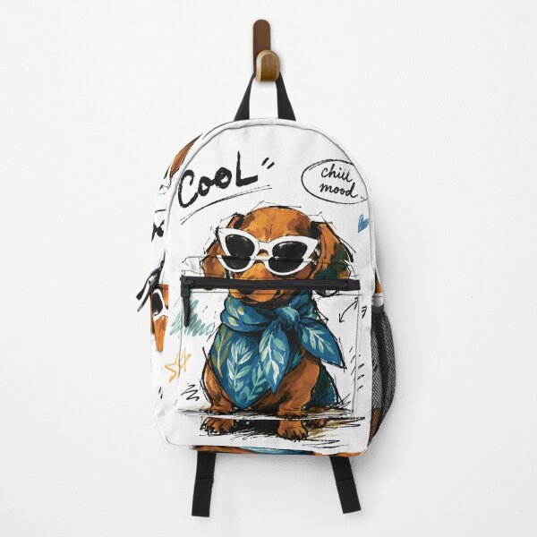 Item preview, Cool Chill Mood Dachshund with Sunglasses – Hand-Drawn Dog Art designed and sold by RamyGallery.