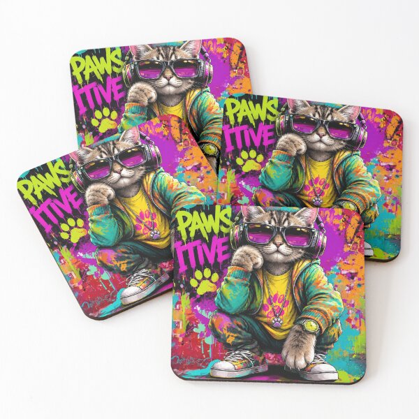 Item preview, Happy Graffiti Cat Pop Art designed and sold by PixelStyle Studio.