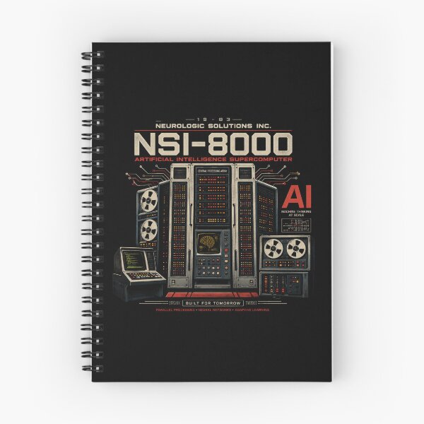 Item preview, Retro AI Supercomputer Robot | 1984 Cyberpunk Vaporwave Computer designed and sold by TEEJAMBOREE.