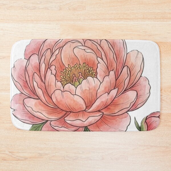 Item preview, Pink Peony Watercolor Botanical Flower Art Print, Vintage Floral Illustration, Elegant Cottagecore Garden Bloom, Feminine Nature Wall Decor, Romantic Floral Painting, Spring Home Aesthetic designed and sold by Zaitmiprints.