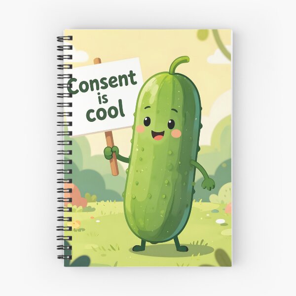 Item preview, Consent is Cool Cucumber designed and sold by Alt-Art-Digital.