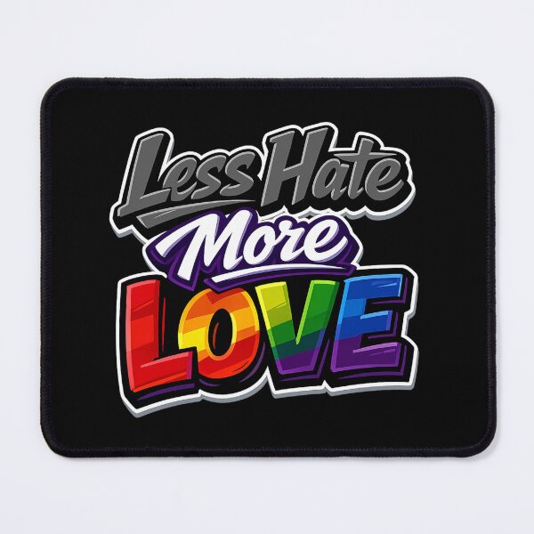 Item preview, Less Hate - More Love designed and sold by Cut & Paste Productions.