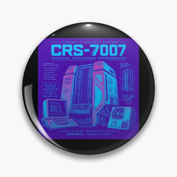 Item preview, Retro AI Supercomputer Robot | 1984 Cyberpunk Vaporwave Computer designed and sold by TEEJAMBOREE.