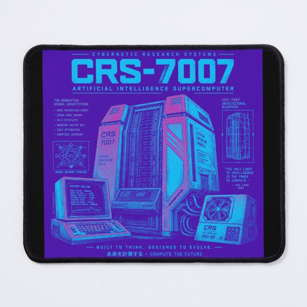 Item preview, Retro AI Supercomputer Robot | 1984 Cyberpunk Vaporwave Computer designed and sold by TEEJAMBOREE.