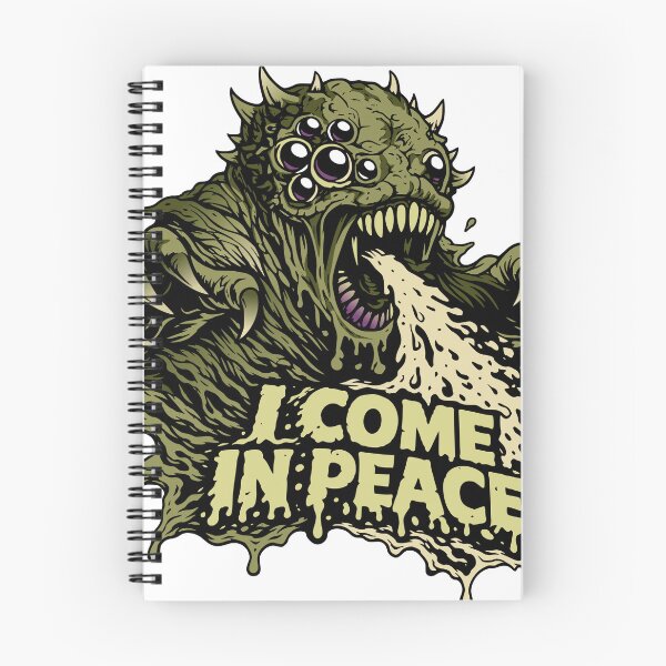 Item preview, I Come In Peace Monster Horror Alien Fun designed and sold by Pommes im Bett.