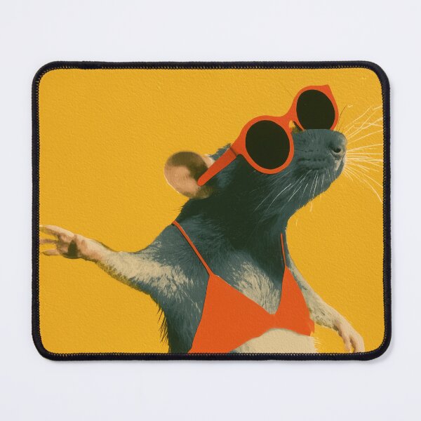 Item preview, Rat Suns Out Whiskers Out, Sunny Charm Wall Art designed and sold by MarkedArtPrints.