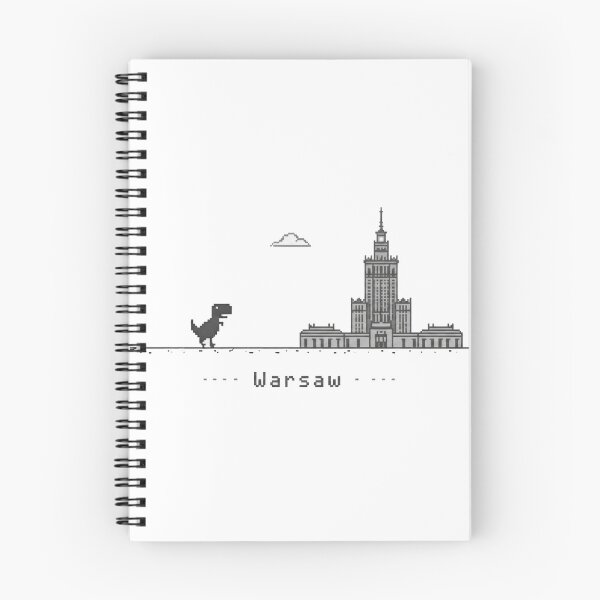 Item preview, Pixel Art Dinosaur Palace of Culture Warsaw designed and sold by HTBstore.