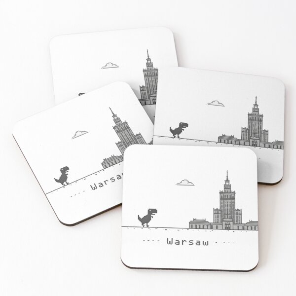 Item preview, Pixel Art Dinosaur Palace of Culture Warsaw designed and sold by HTBstore.