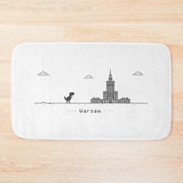 Item preview, Pixel Art Dinosaur Palace of Culture Warsaw designed and sold by HTBstore.
