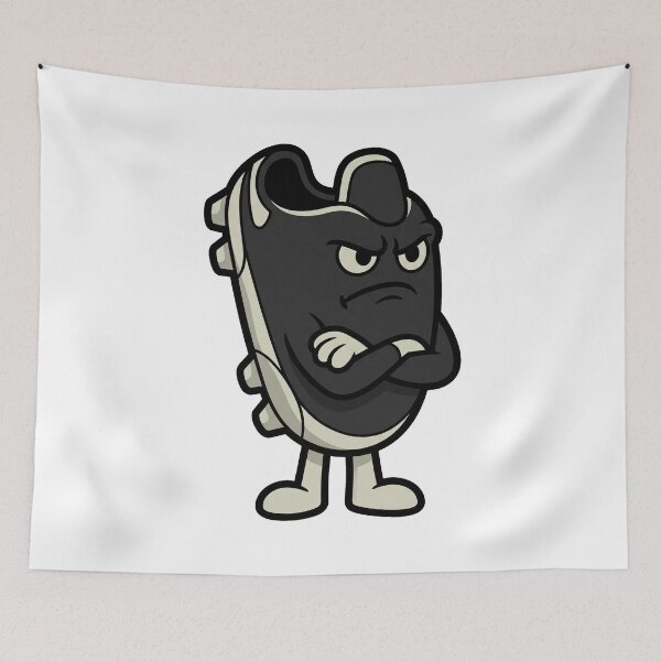 Item preview, Copy of Grumpy Soccer Cleat Cartoon Funny Football Boot designed and sold by BoyleDesignShop.