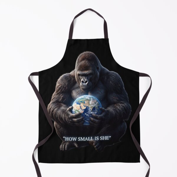Item preview, Gorilla Holding Earth How Small Is She Quote Art designed and sold by rich-moda.