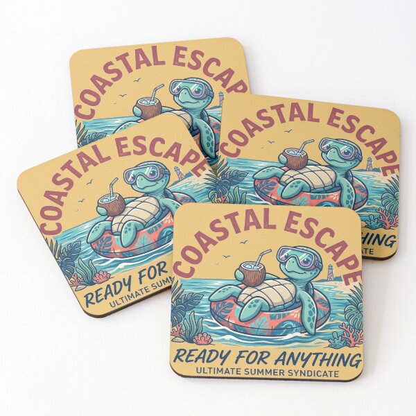 Item preview, Coastal Escape Sea Turtle Summer Vacation designed and sold by BLUESKY11a.