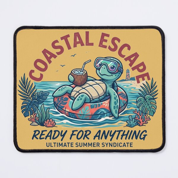 Item preview, Coastal Escape Sea Turtle Summer Vacation designed and sold by BLUESKY11a.