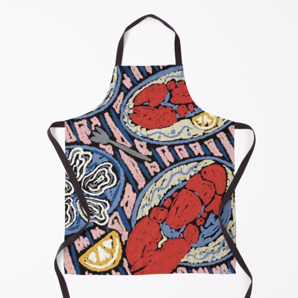 Item preview, lobster dinner art designed and sold by KitschByKate.