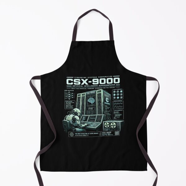Item preview, Retro AI Supercomputer Robot | 1984 Cyberpunk Vaporwave Computer designed and sold by TEEJAMBOREE.