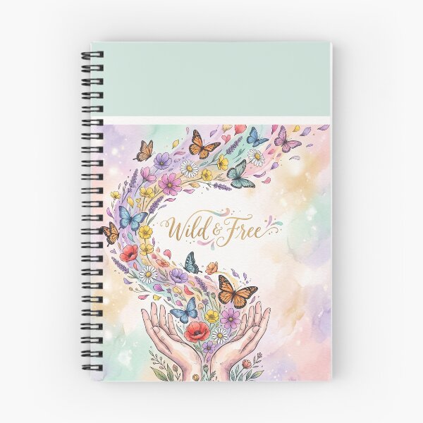 Item preview, Wild And Free Shirt – Watercolor Wildflower Butterfly Hands Boho Tee designed and sold by DmaarGroup.
