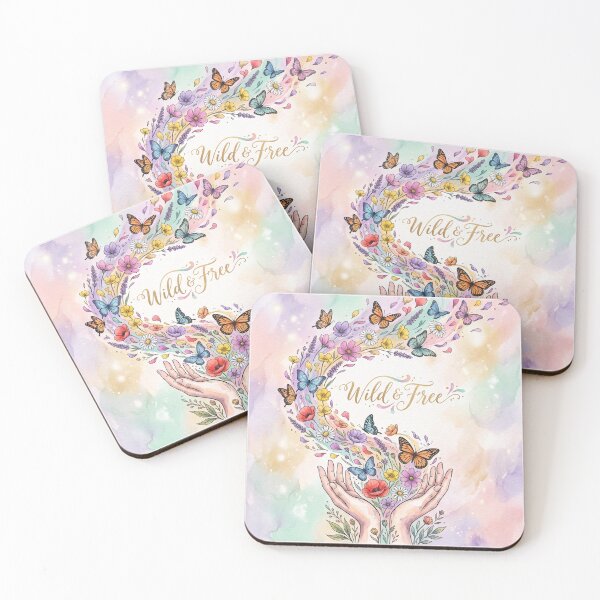 Item preview, Wild And Free Shirt – Watercolor Wildflower Butterfly Hands Boho Tee designed and sold by DmaarGroup.