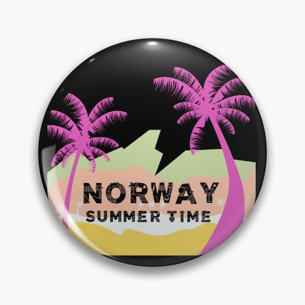 Item preview, Norway Summer Time Retro 80s Vaporwave Tropical Sunset designed and sold by UTkiKK.